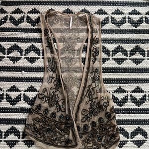 Free People beaded vest.